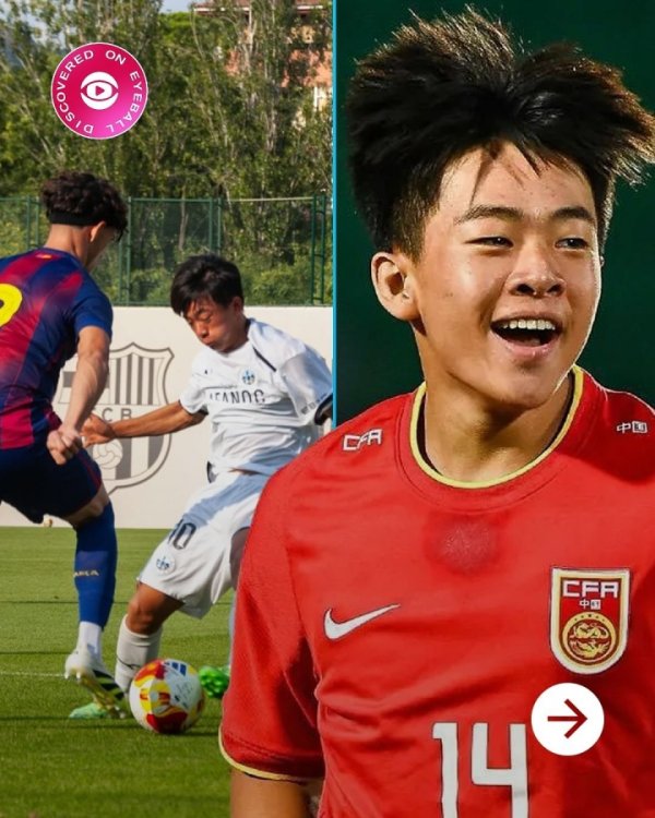 🔥外洋博主轻柔16岁邝兆镭：千万别鄙夷中国足球，它正在崛起